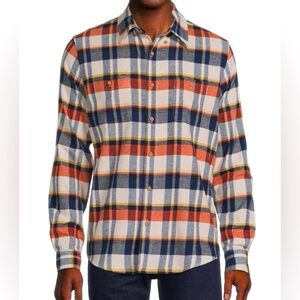 Ben Sherman Plaid Oxford Flannel Shirt